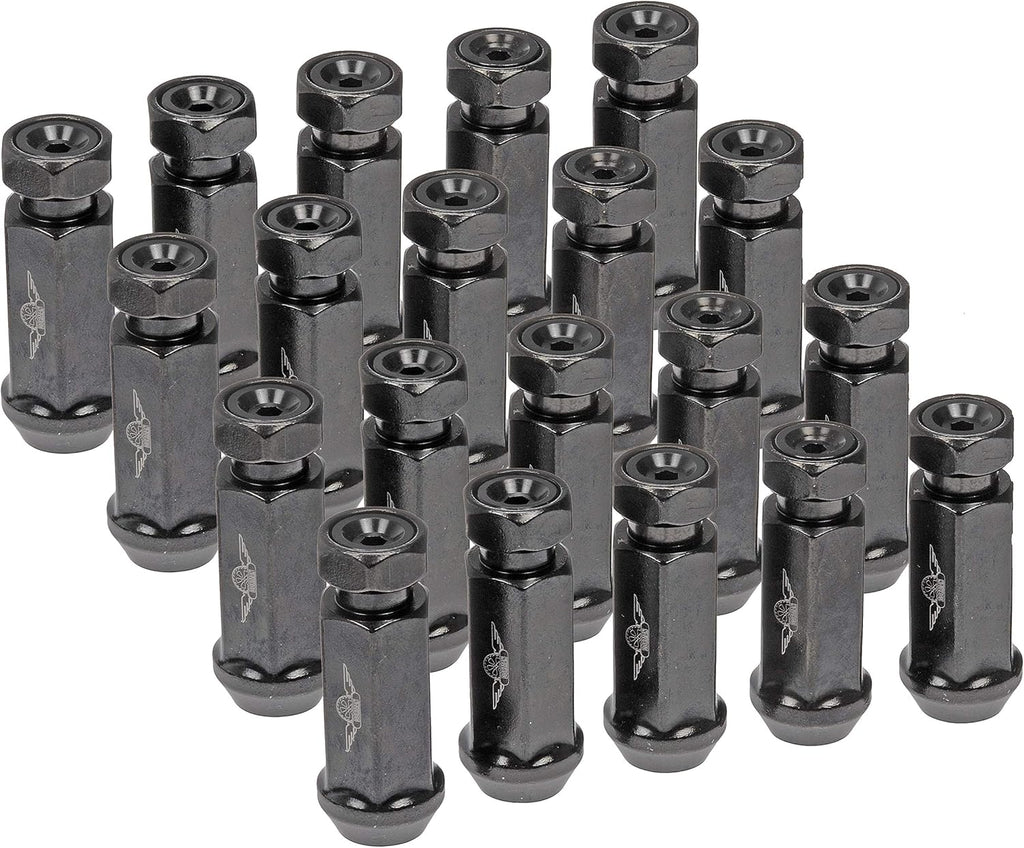 Black 20 Pack Wheel Nut E968