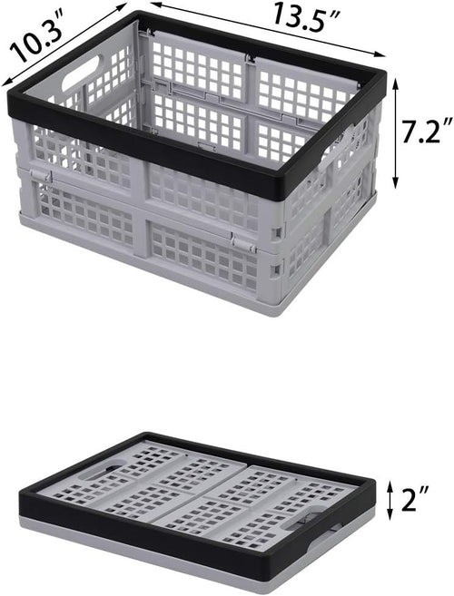 16 L Plastic Collapsible Storage Crate, 3 Packs A582