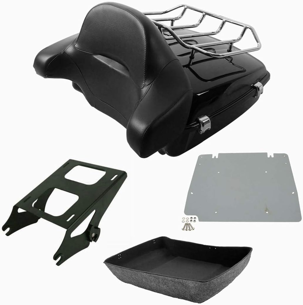 Chopped Tour Pak Trunk & Solo Mounting Rack Backrest + Base Plate G214934