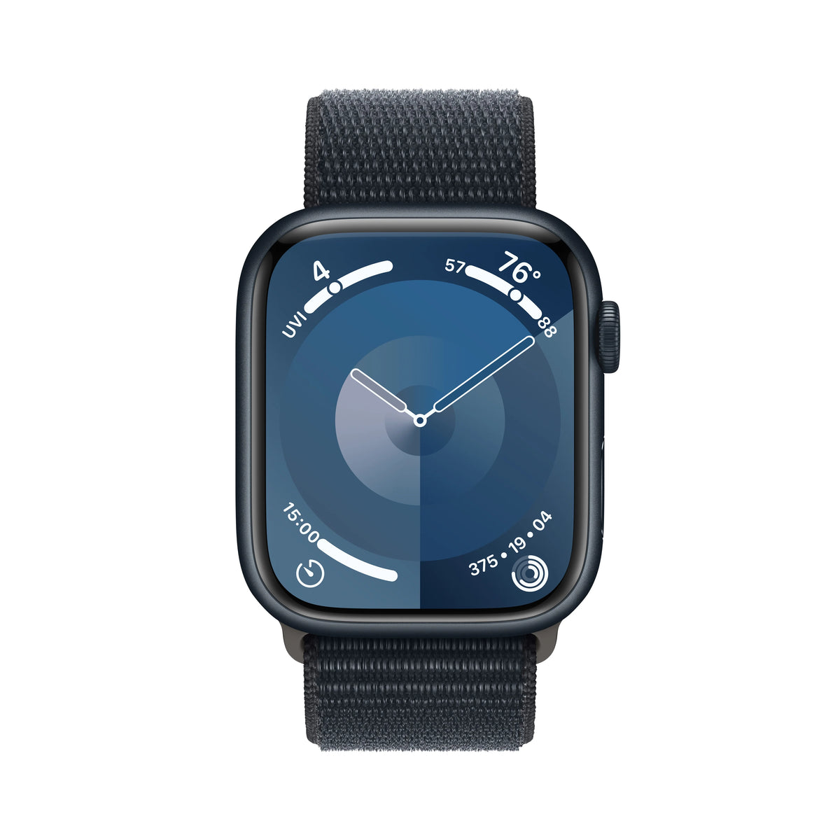 Midnight Aluminum Case 45mm Apple Watch with Sport Loop X65742