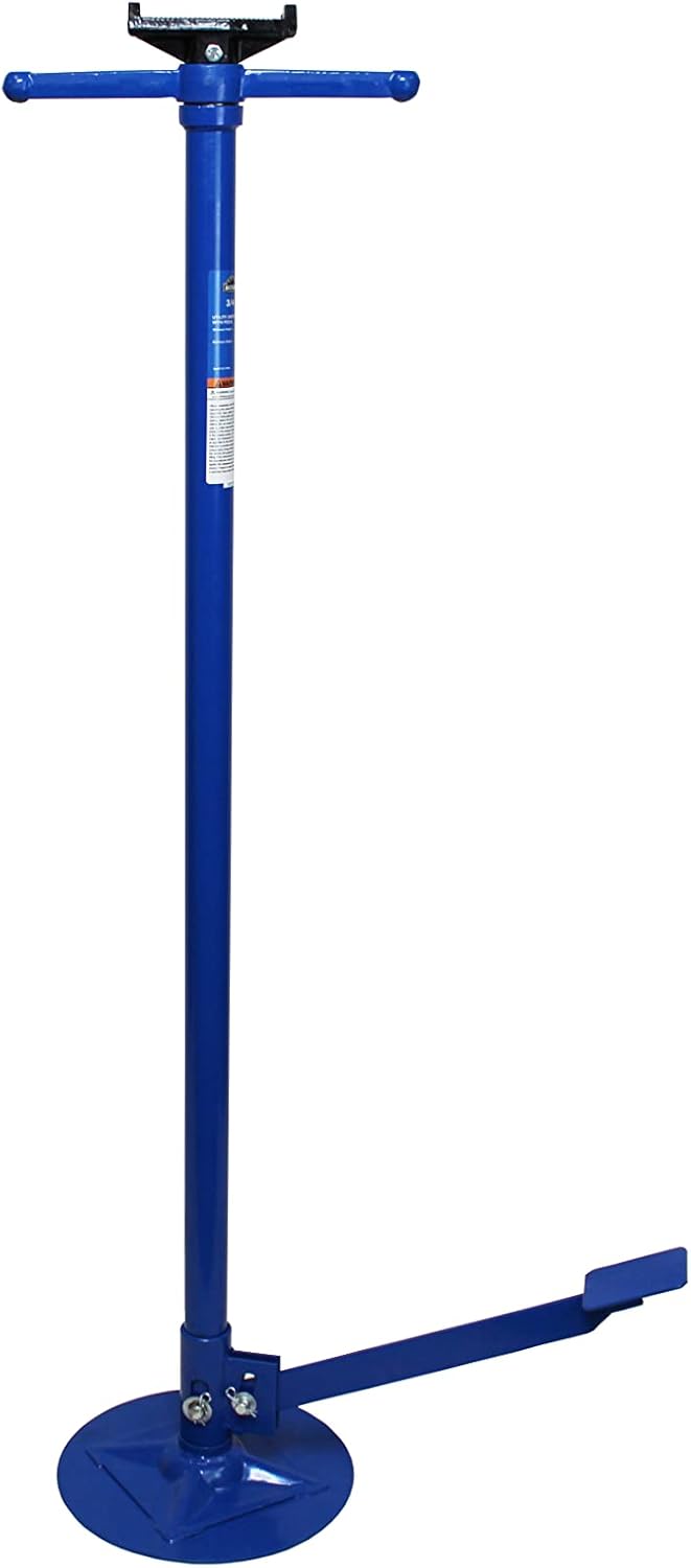 Utility Underhoist Stand with Pedal, Heavy Duty Steel, 1,500 Lb. Lift Capacity V80736