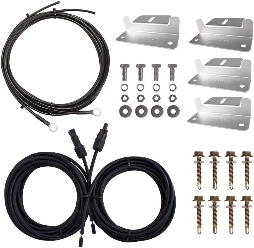 8Ft Tray Cable, 20Ft 10AWG Adaptor Kit, 4 Sets of Z Brackets C4791