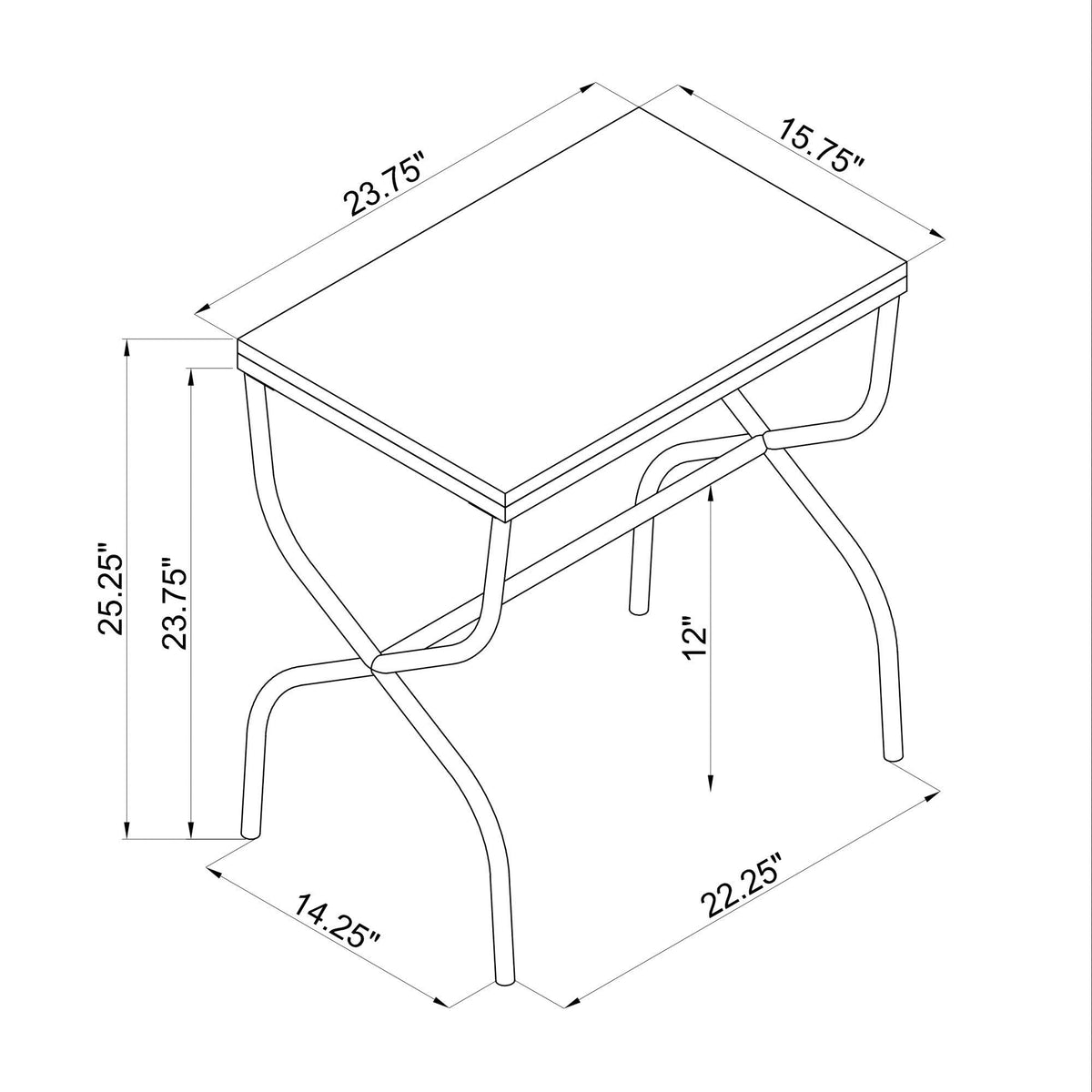 Gold Capiz Fish Mosaic Accent Table D513798
