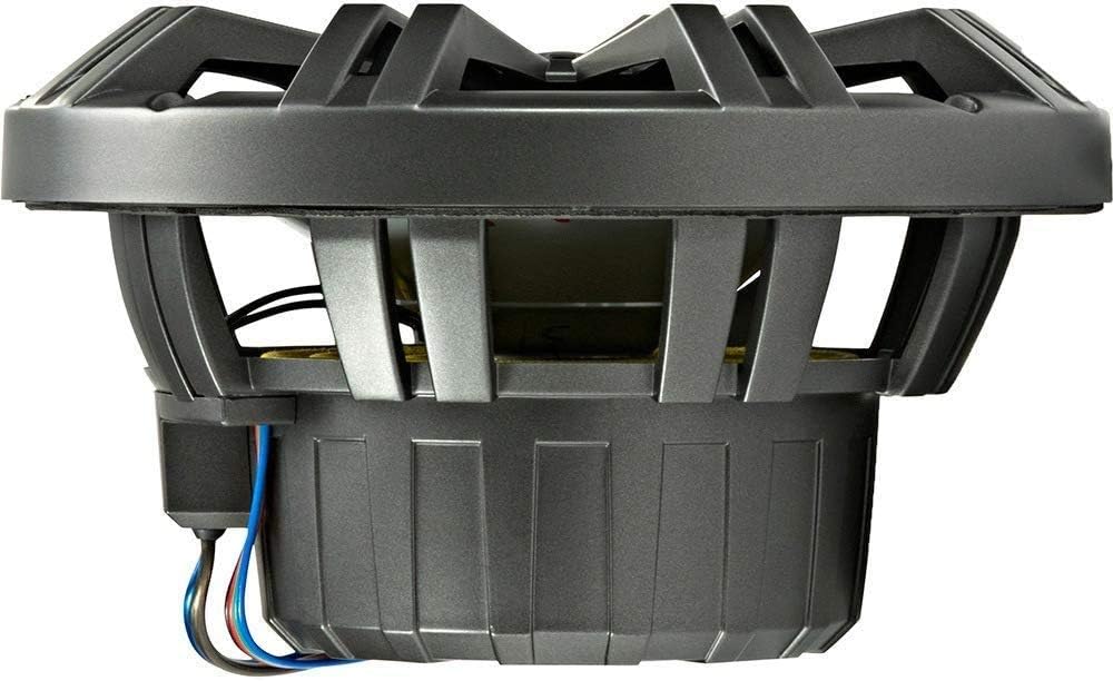 8-Inch Marine Coaxial Boat Speakers 4-Pack with LED Remote Controller, Black and White Grilles, Multicolor LED Lights, 4-Ohm, 300 Max Watts, Waterproof Y8525