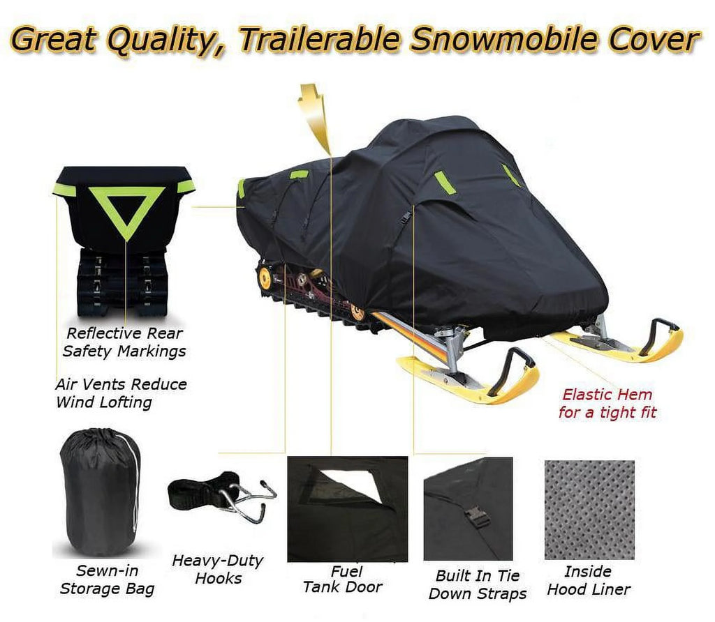 Trailerable 600 Denier Snowmobile Cover M2950