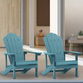 Set of 2 Adirondack Chairs Weather Resistant X557073