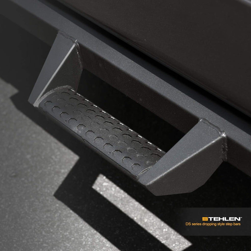 Matte Black Nerf Bars Running Boards for Ford F150 Super Duty Q983