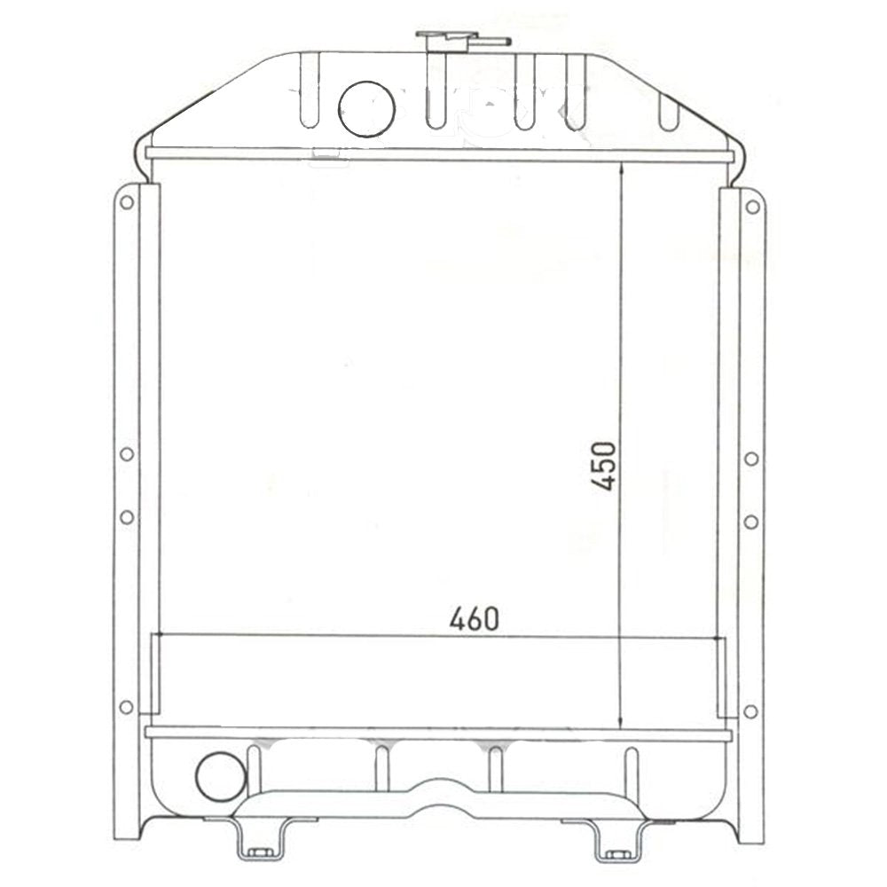 Tractor Radiator E603