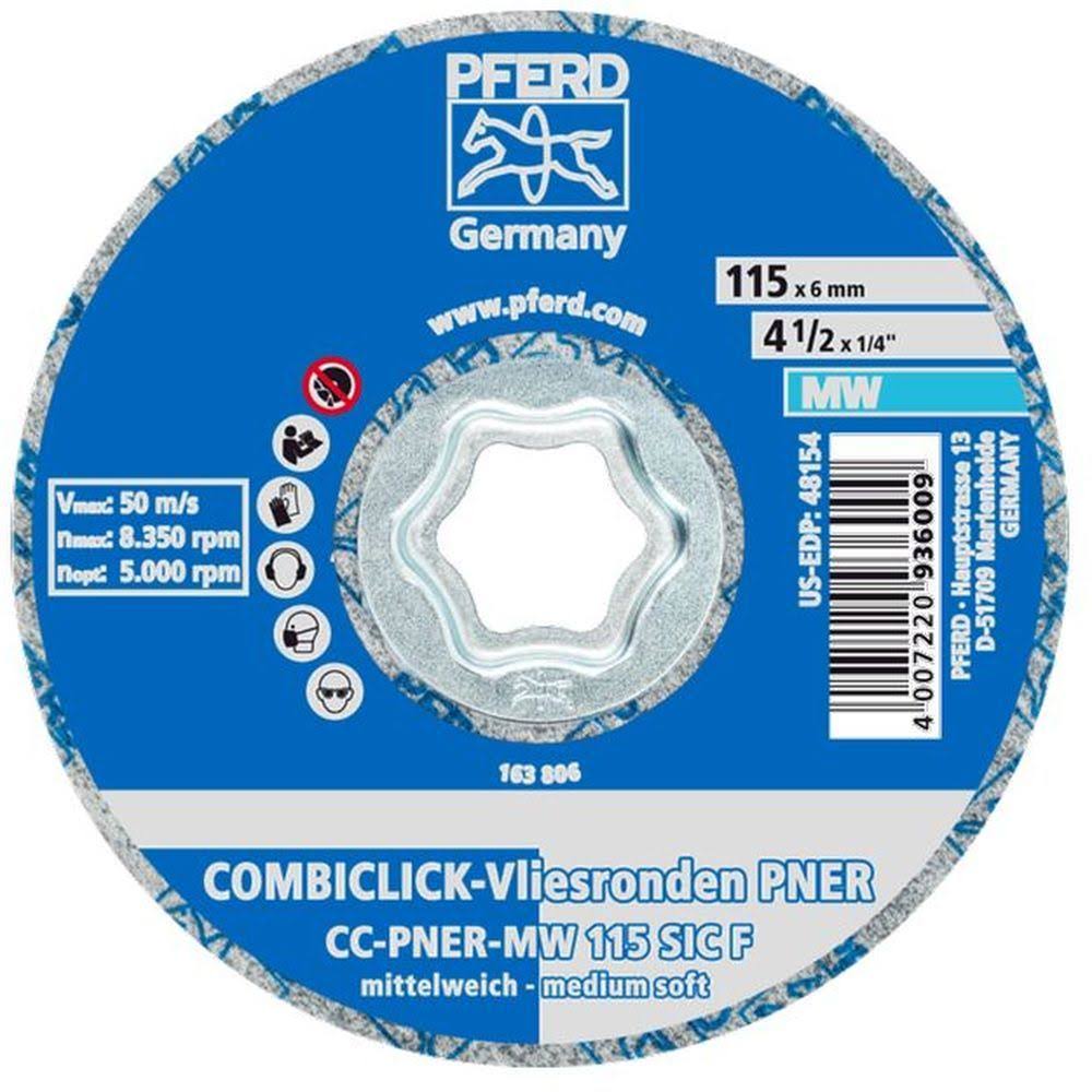 COMBICLICK Unitized Disc 4-1/2x22 Silicon Carbide, Fine, Medium-Soft (5pk) B2108