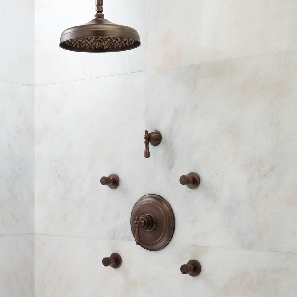 Chrome Double Handle Shower System N827