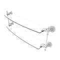 Matte White Two Tiered Glass Shelf G803727