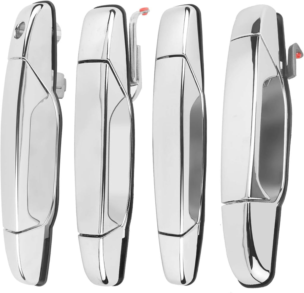 4pcs Chrome Door Handle Replacement for Cadillac Escalade Chevy Silverado Avalanche Tahoe GMC Sierra Yukon K31459