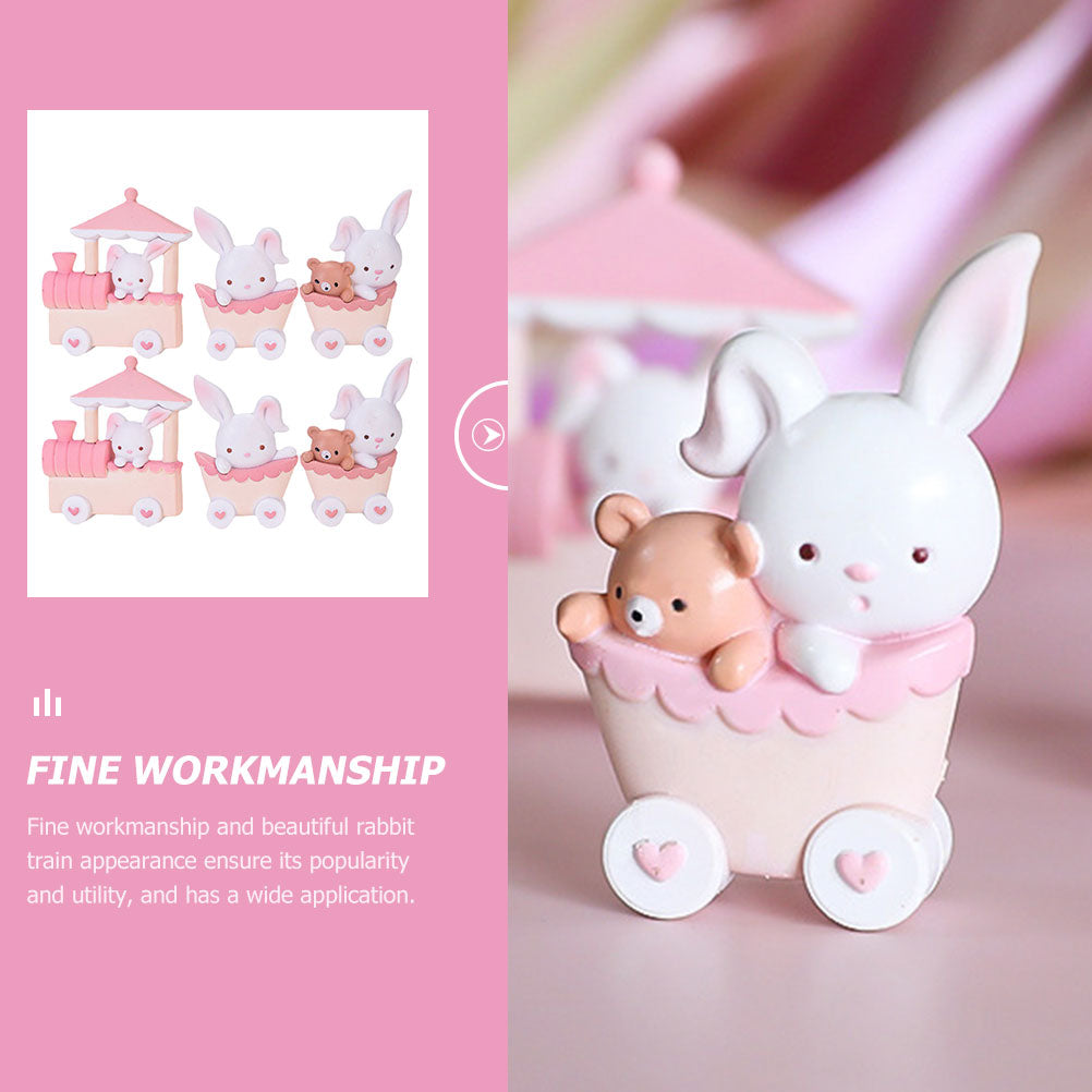 Mini Toy Ornaments Dollhouse Rabbit Decor G58282