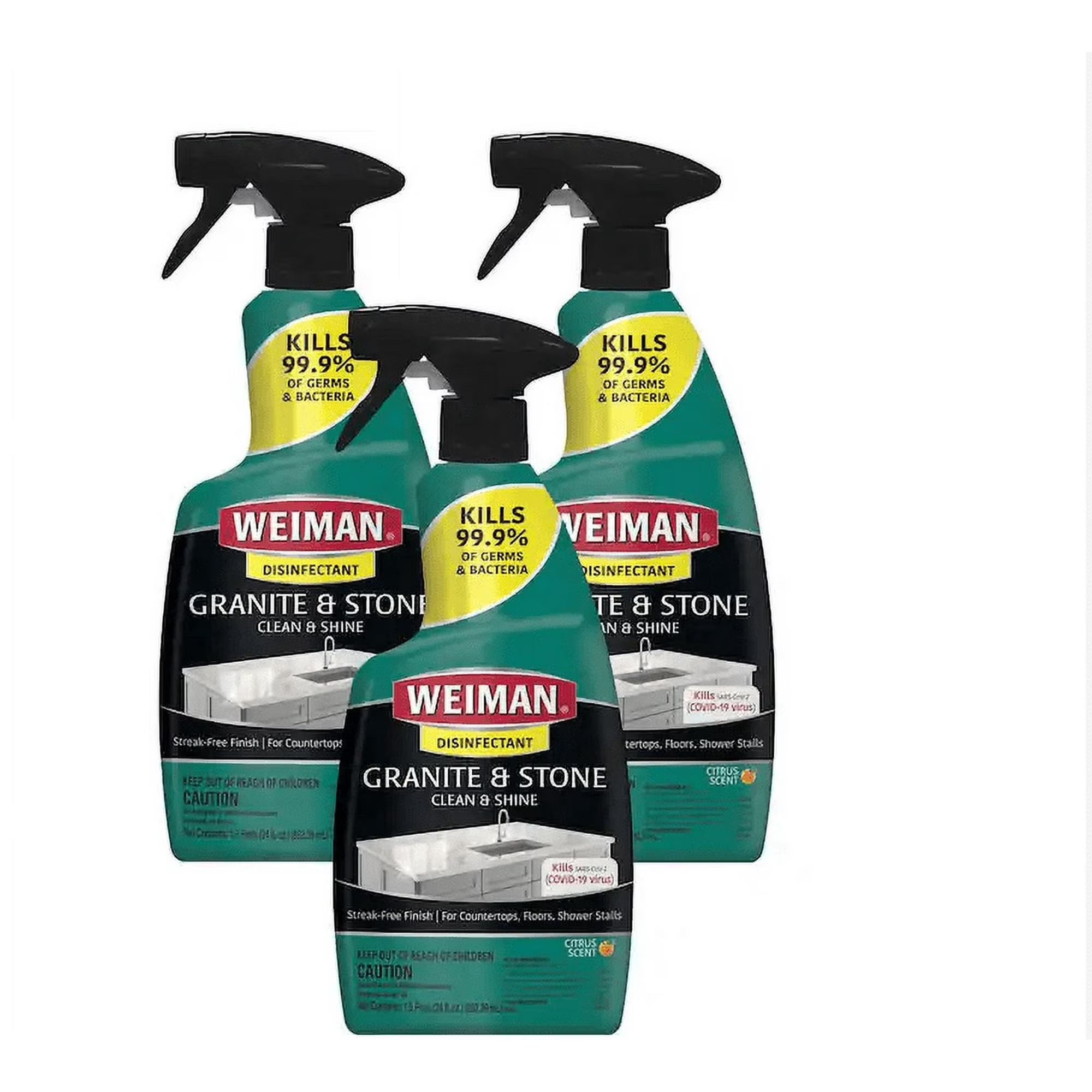 Granite and Stone Countertop Cleaner and Polish Spray (3-Pack) N5777