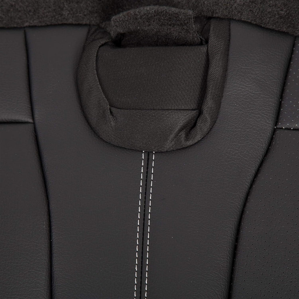 Black Synthetic Leather Seat Covers for Ford F150 Super Crew O214