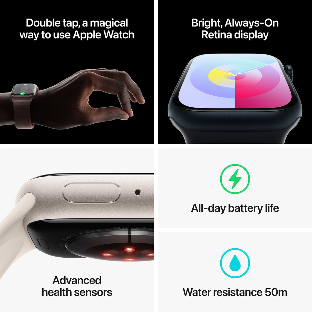 Midnight Aluminum Case 45mm Apple Watch with Sport Loop X65742
