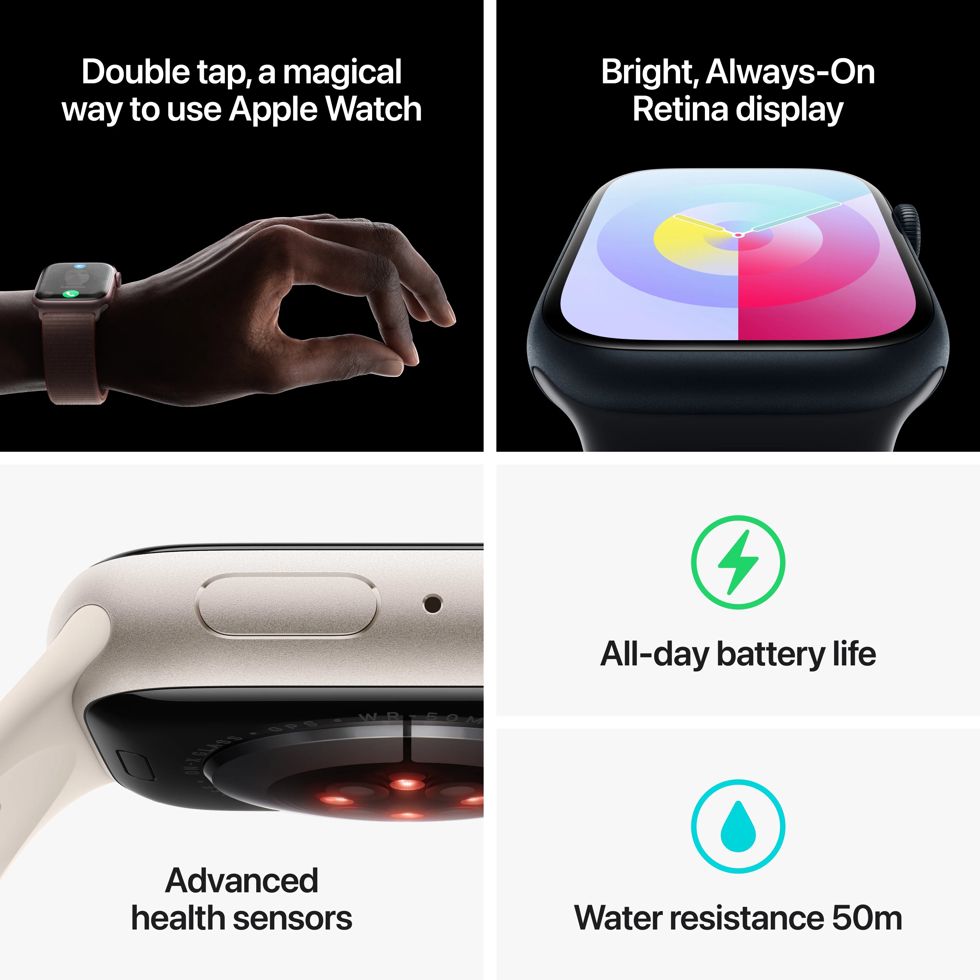 Midnight Aluminum Case 45mm Apple Watch with Sport Loop X65742