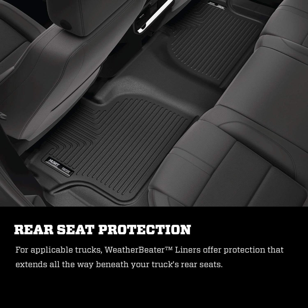 Black Front Floor Liners 2 Pcs V8404