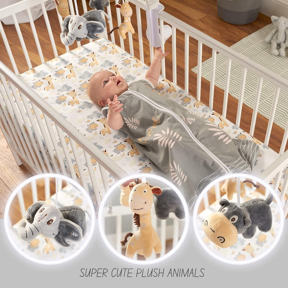 Jungle Animal Safari Theme Baby Crib Mobile T888417