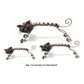 Set of 3 Iron Cat Decor M149