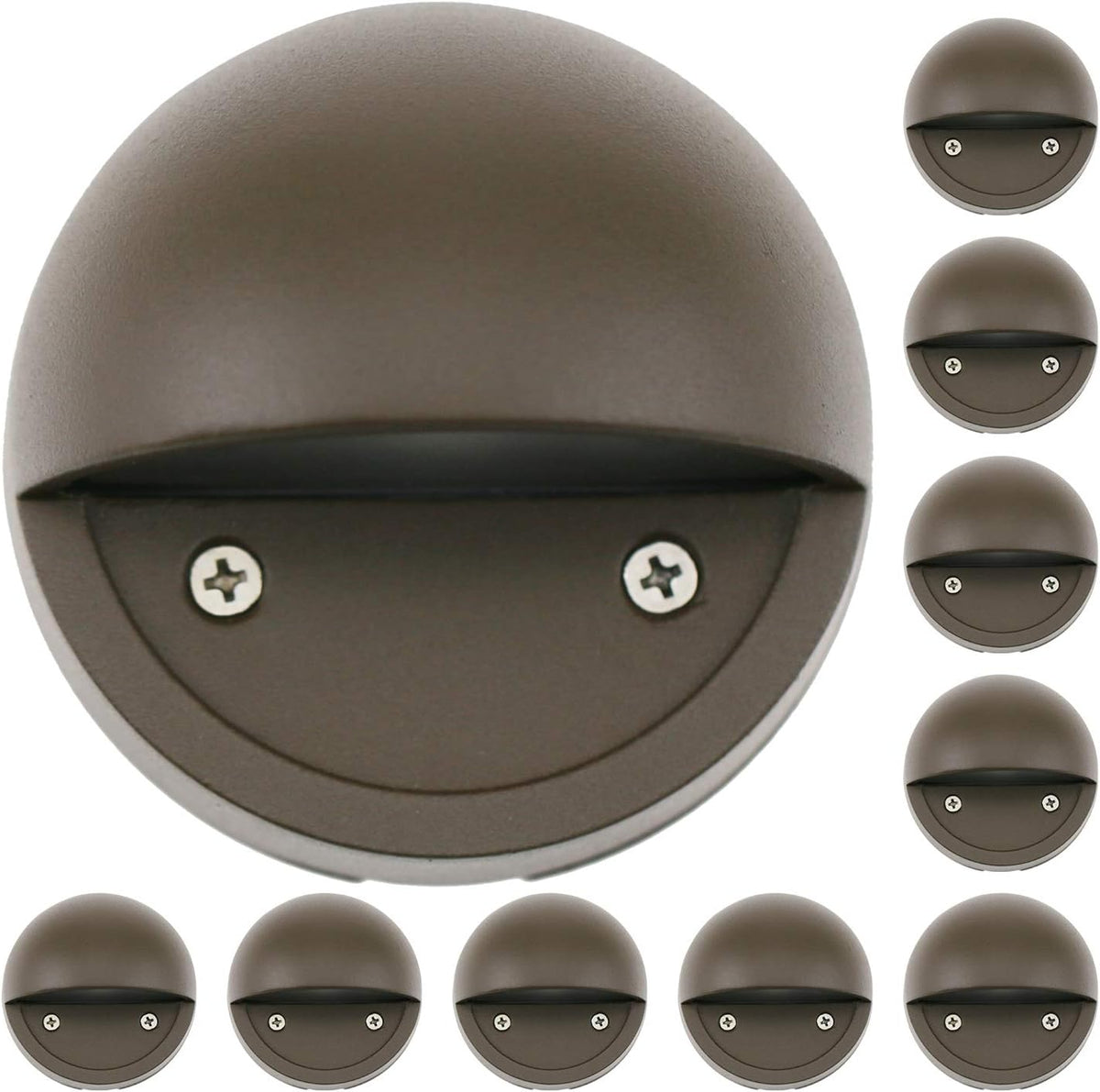 Bronze 2W LED Deck Lights, Pack of 10 V6007