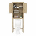 Brown 3-Shelf 2-Door Wall Bathroom Cabinet Y783191