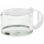 White Glass Carafe with Lid J427