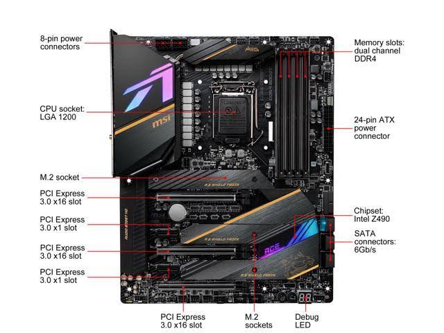 LGA 1200 ATX Motherboard X19083