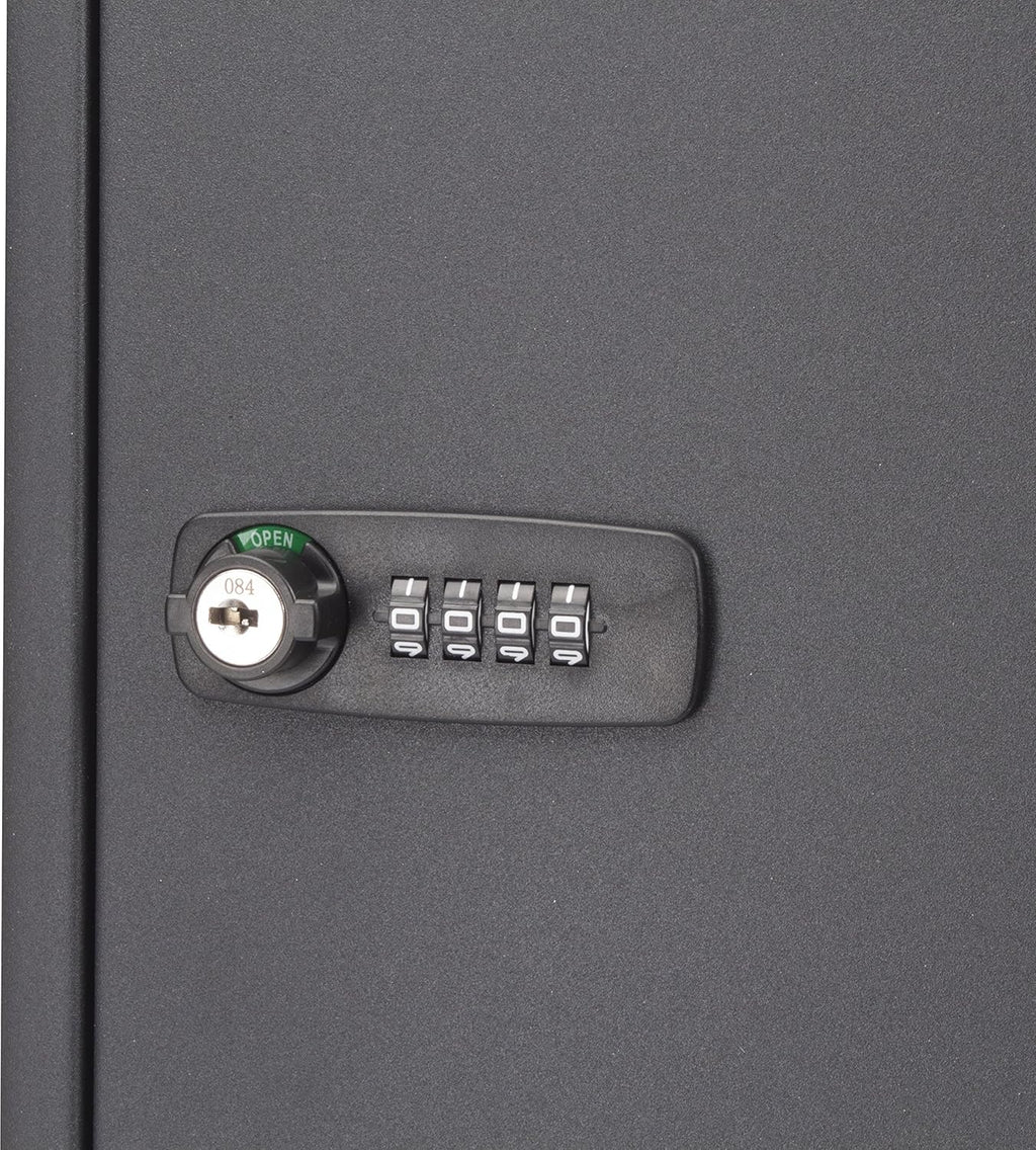Steel 64 Key Safe Cabinet with Combination and Key Lock Box H701