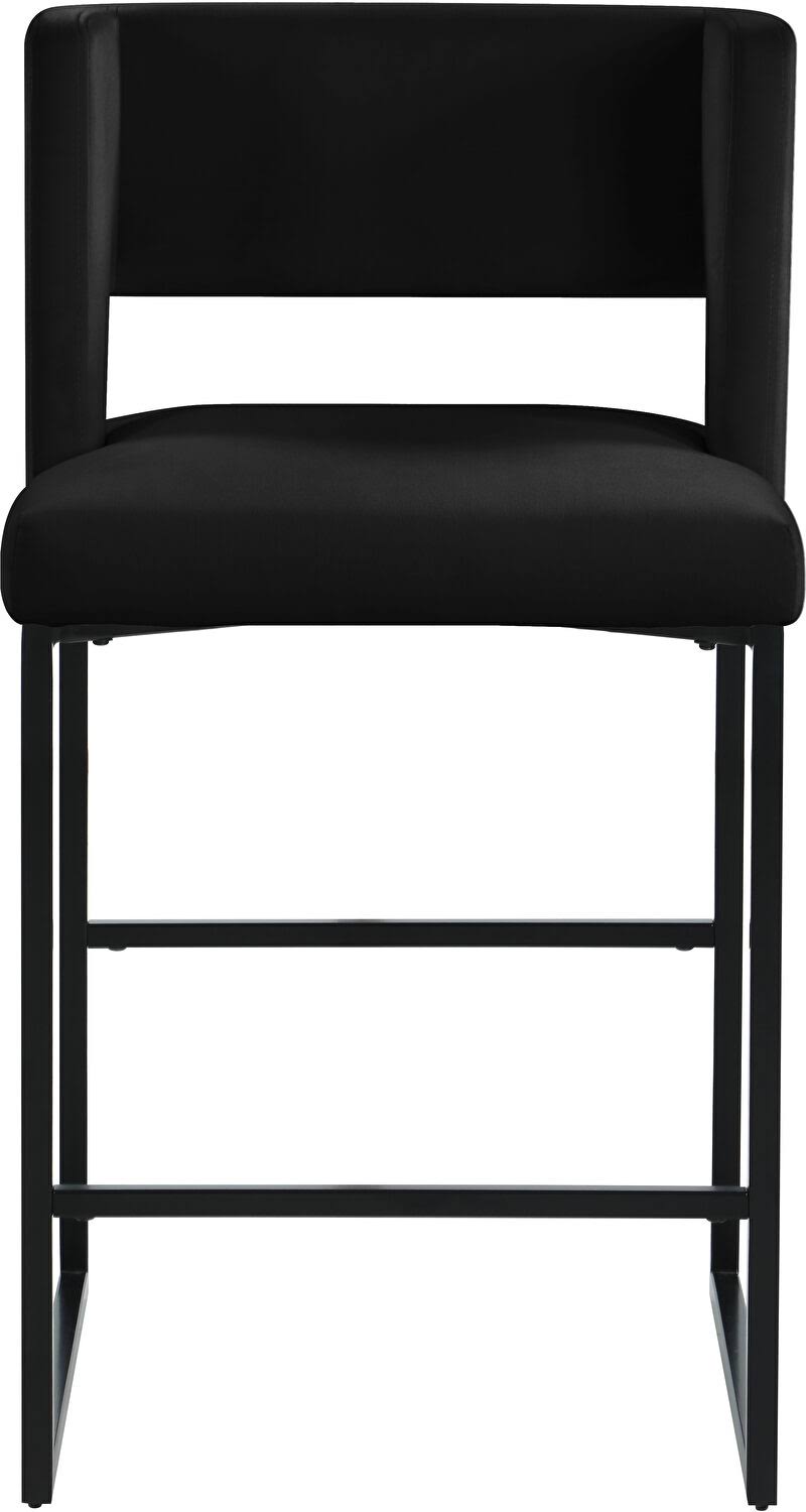 Black Velvet Counter Stool (Set of 2) K6676