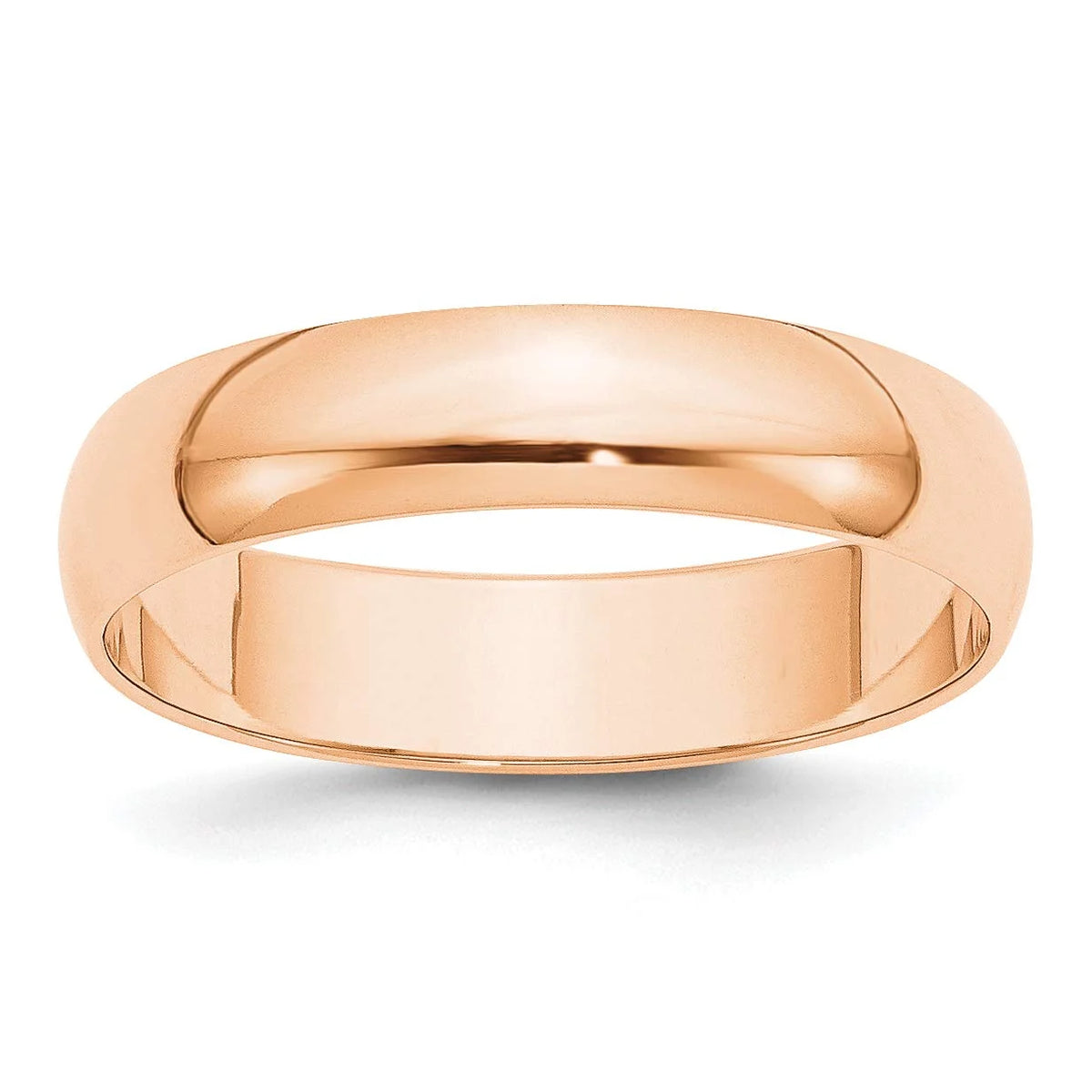 10K Rose Gold Half Round Band Ring Size 11.5 N55771