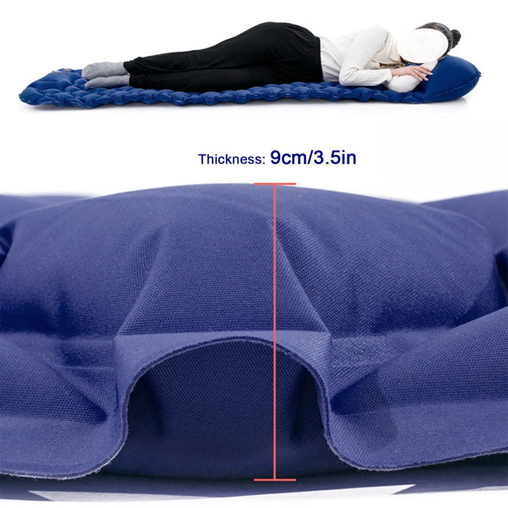 2 Person Camping Mat with Air Pillow Waterproof Backpacking Pad Y187