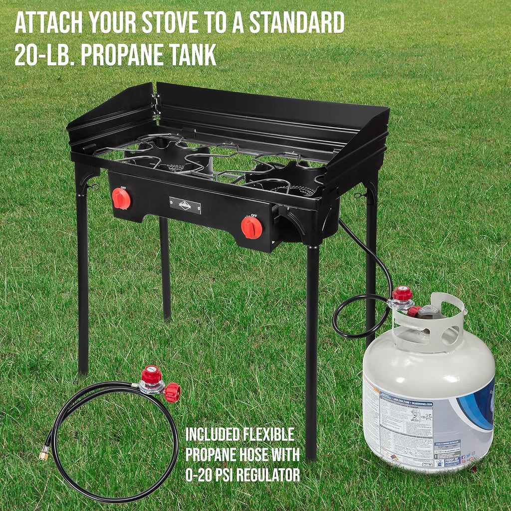 150,000 BTU Portable Propane Gas Stove with Carry Case B39313