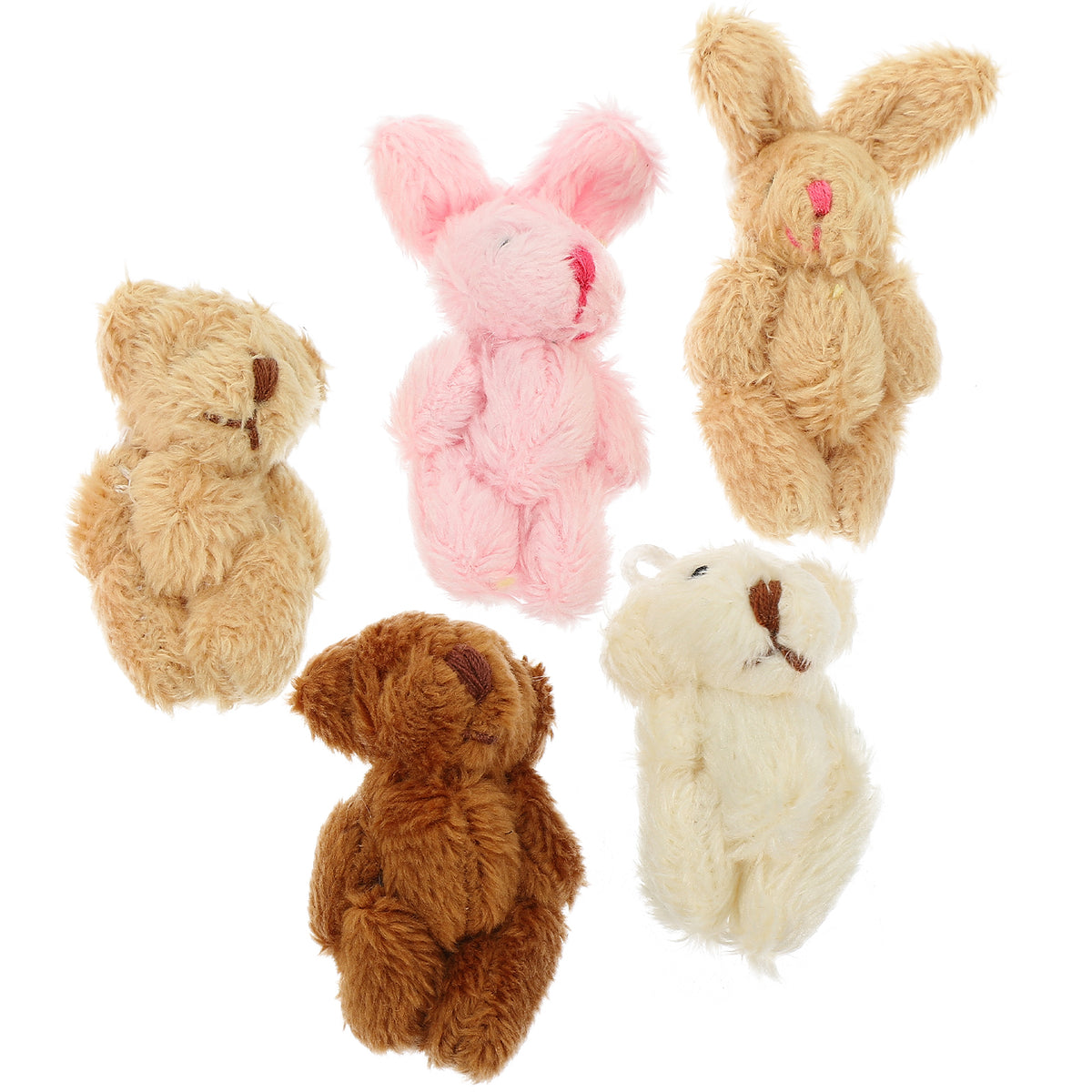 20 Pcs Doll House Miniature Rabbit Cake Decoration Toys M3804