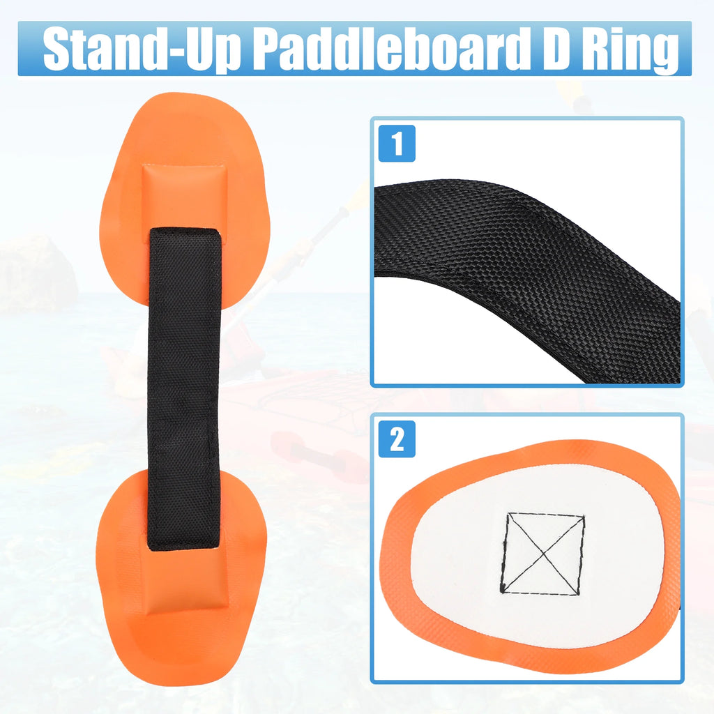Orange 11.5ft Elastic Shock Rope with 6 Hooks for Inflatable Boat R706