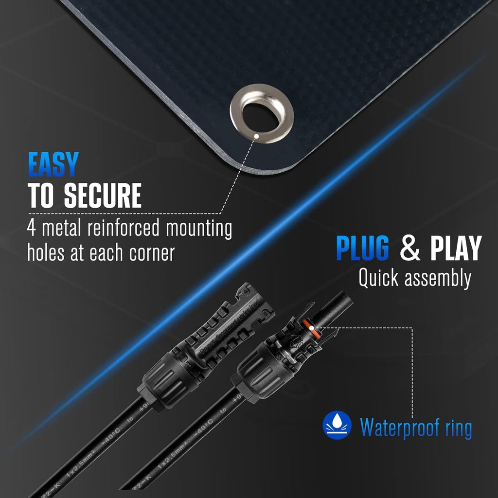 55W Flexible Monocrystalline Solar Panel Q331