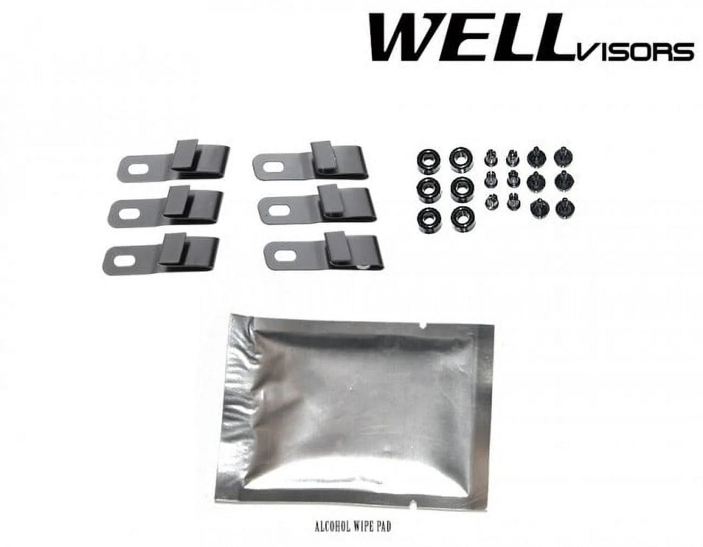 Smoke Tinted Clip-On Side Window Visors H714