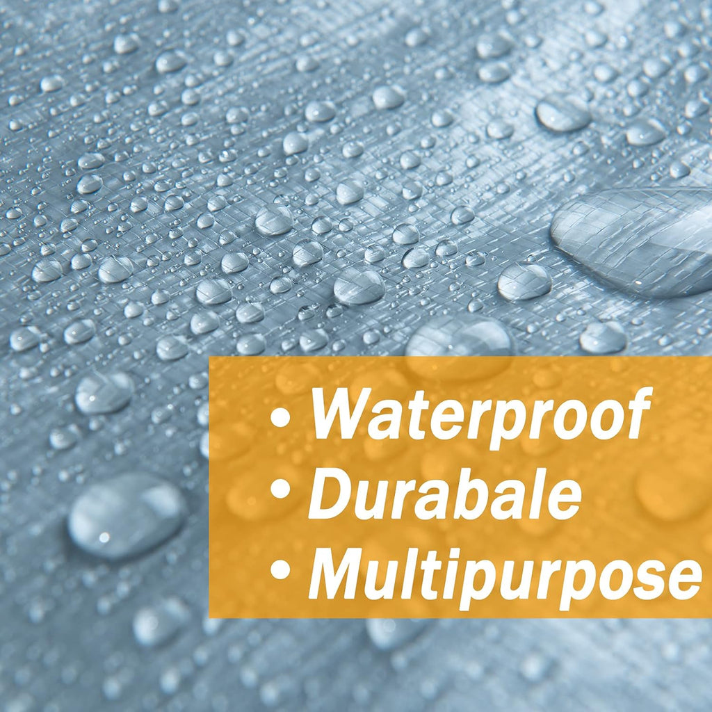 18x24 Heavy Duty Waterproof Polyethylene Tarp Pack of 2 I64655