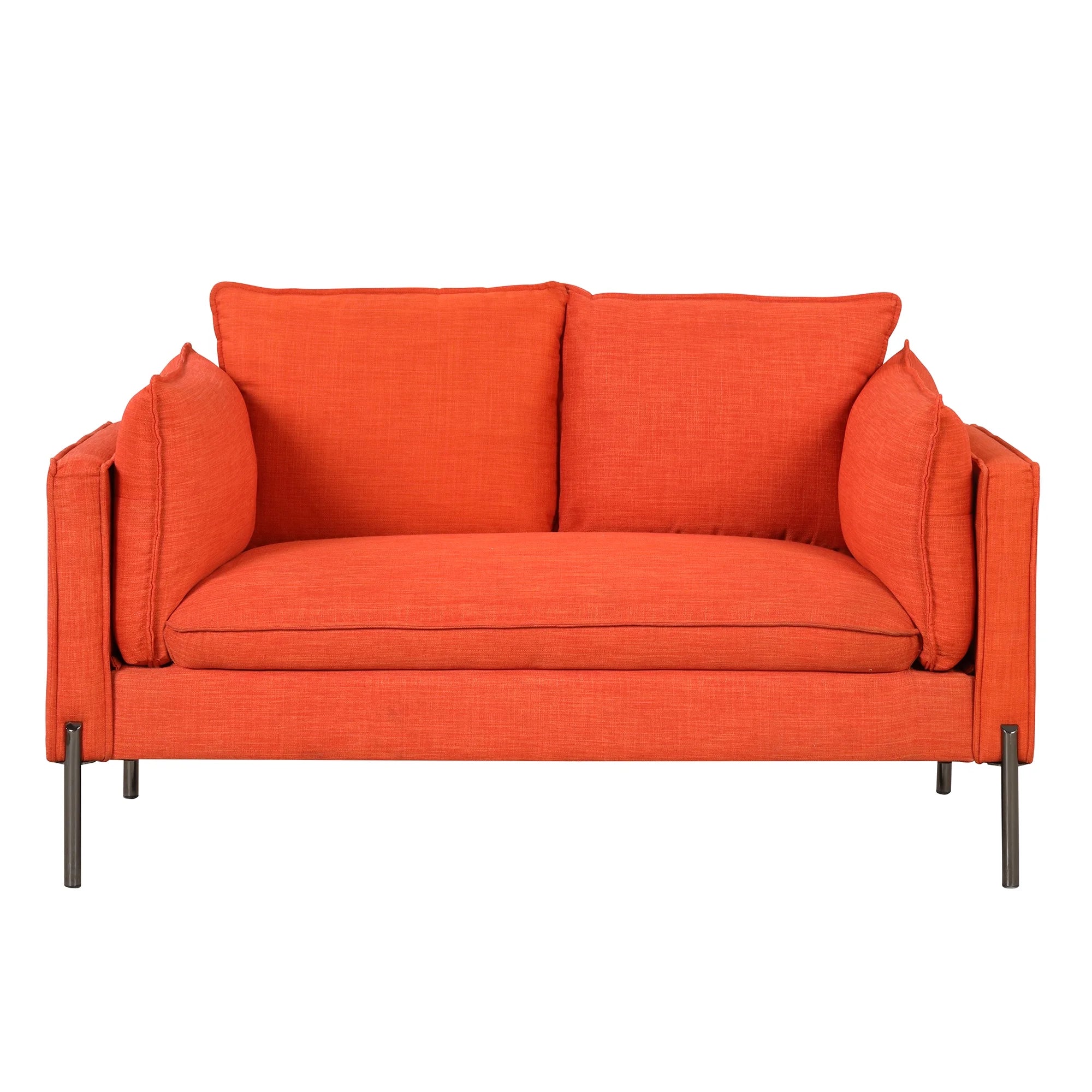 Linen Fabric Loveseat Couch I2794