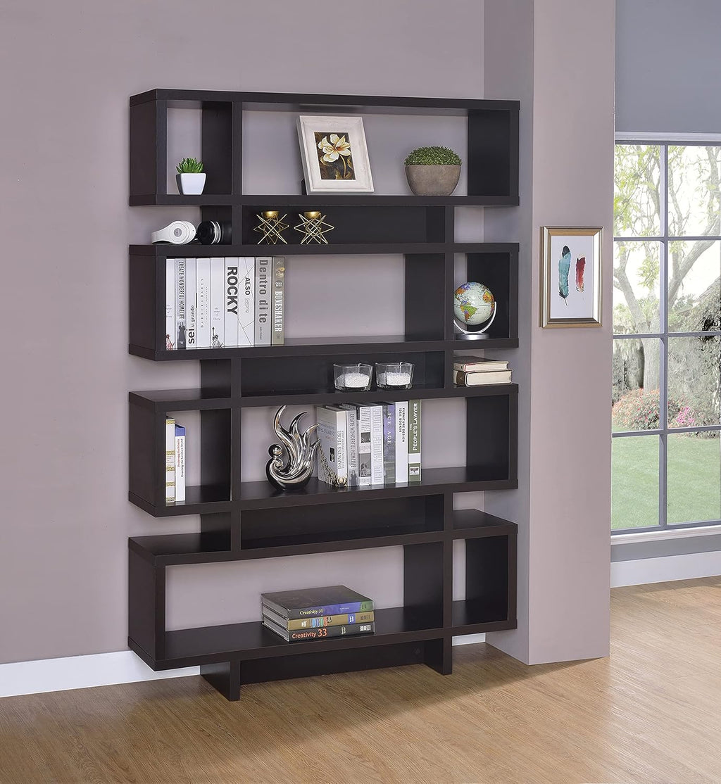 White 4-Shelf Reversible Bookcase C656251