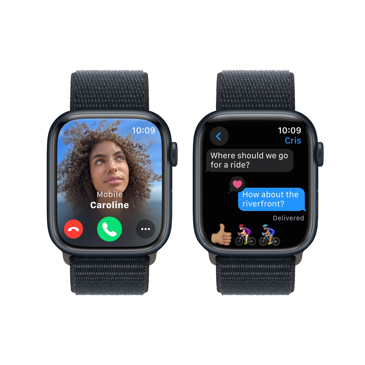 Midnight Aluminum Case 45mm Apple Watch with Sport Loop X65742