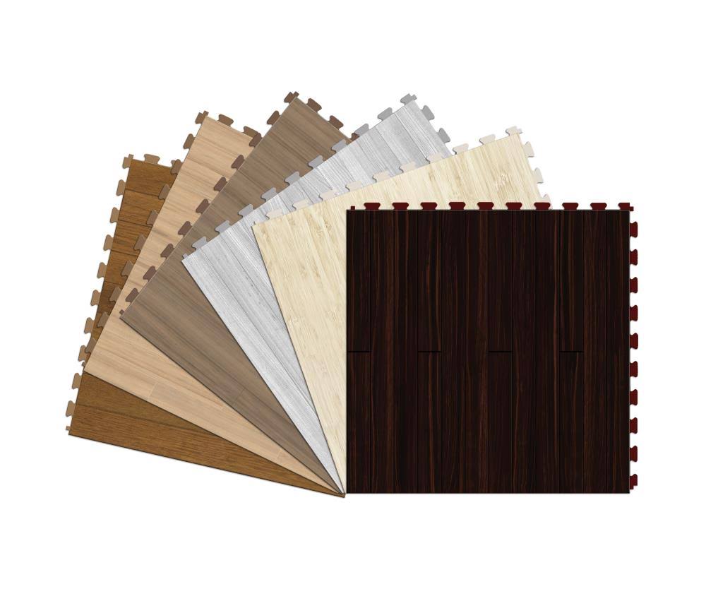 Bamboo Luxury Vinyl Tile Floor Sample O245