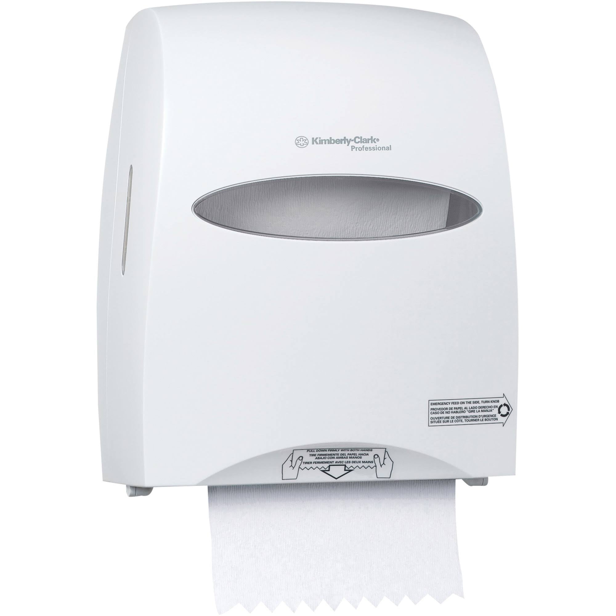 White Sanitouch Roll Towel Dispenser Q771912
