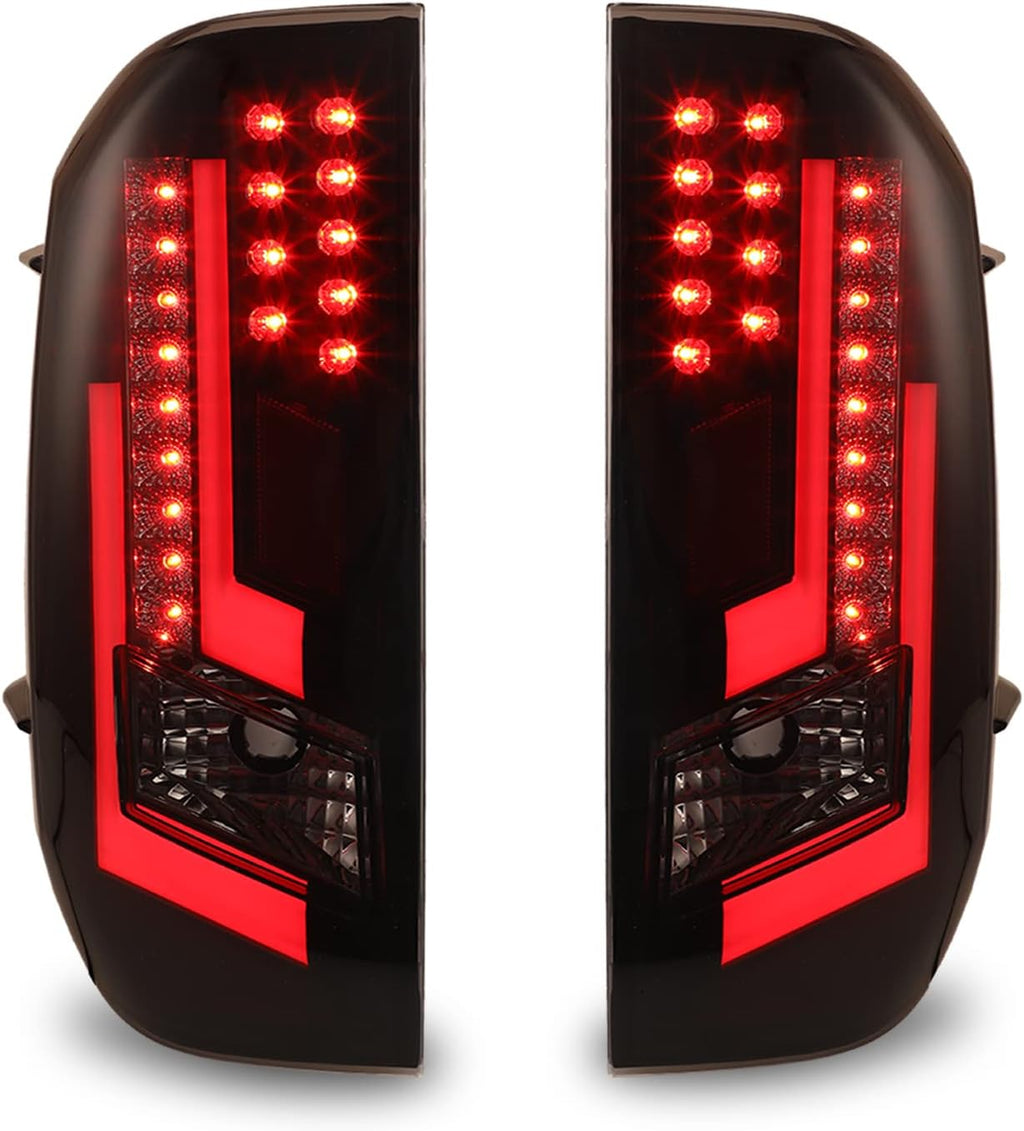 Gloss Black LED Tail Lights for 2014-2019 Toyota Tundra T373