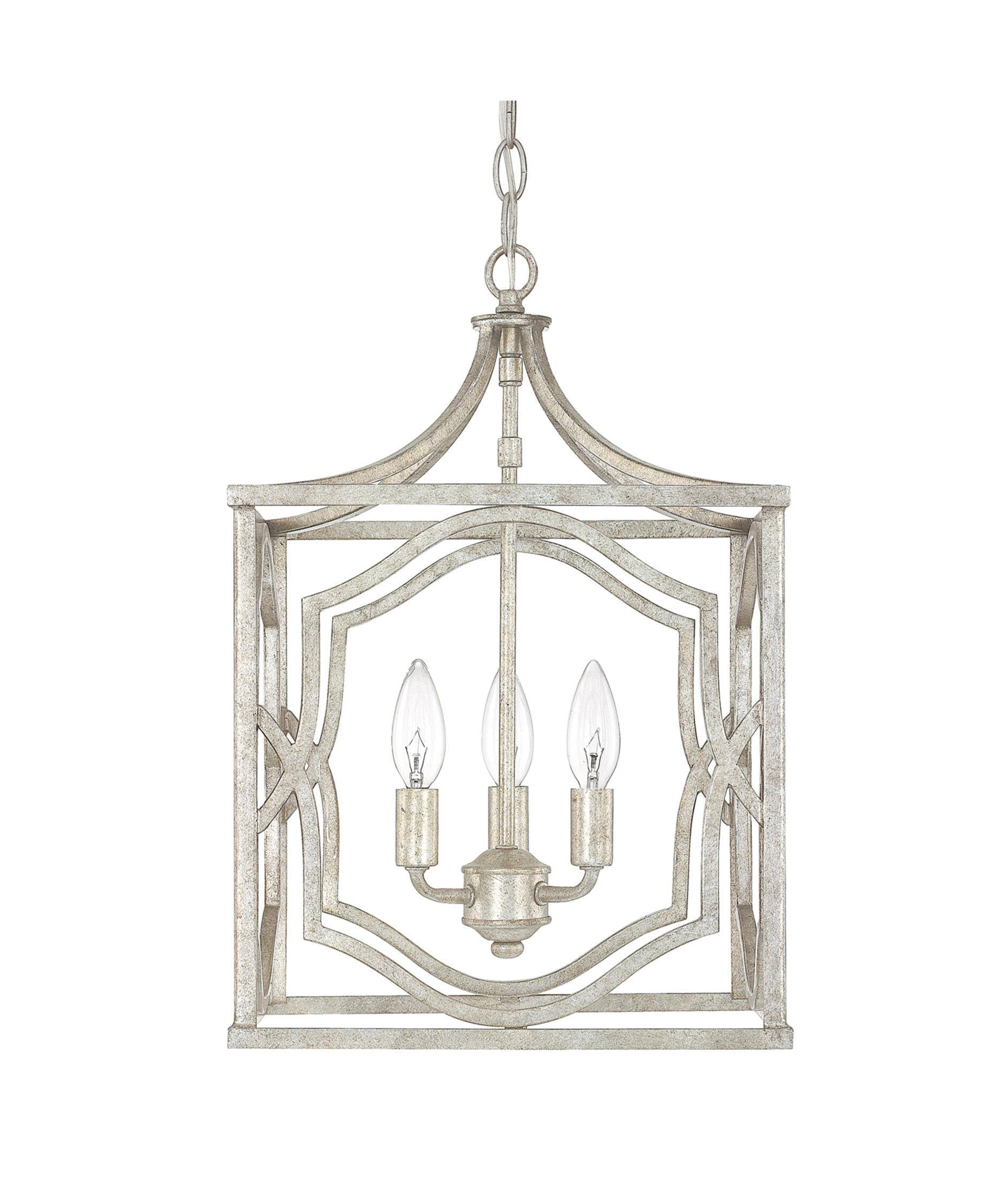 Antique Silver 3 Light Foyer M377939