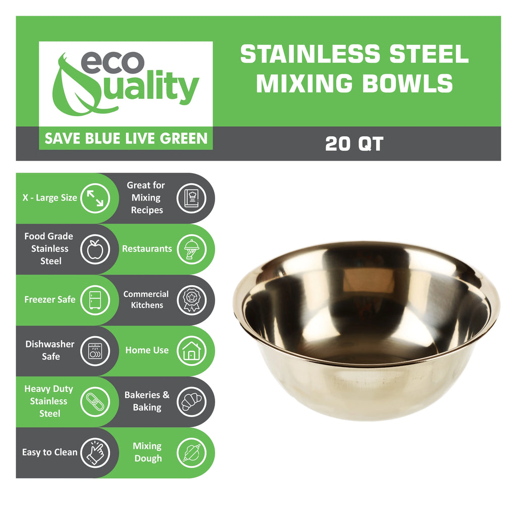 20 Quart Stainless Steel Mixing Bowl S882