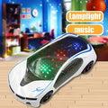 3D Supercar Style Electric Toy Car with Wheel Lights & Music B23696