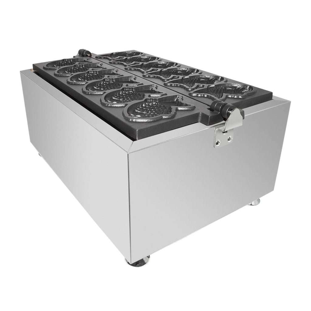 6 Fish Shaped Waffle Stainless Steel Taiyaki Maker G509136