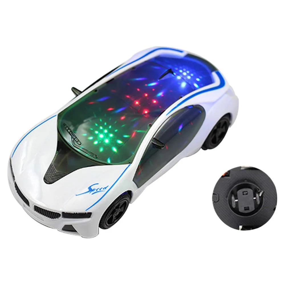 3D Supercar Style Electric Toy Car with Wheel Lights & Music B23696