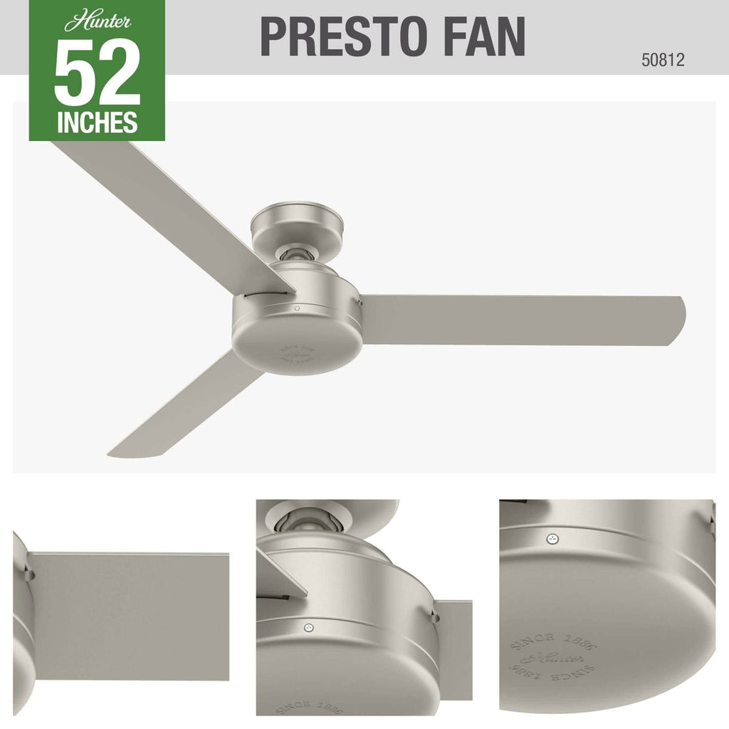 Matte White Ceiling Fan with Wall Control T259801